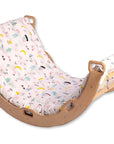 Large Wooden Climbing Arch and Rocker with Pillow Set