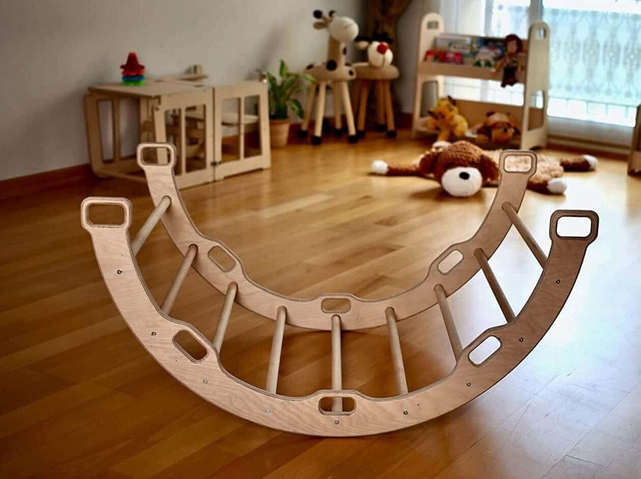 Climbing Arch with Flamingo Pillow | Montessori Play Set-3