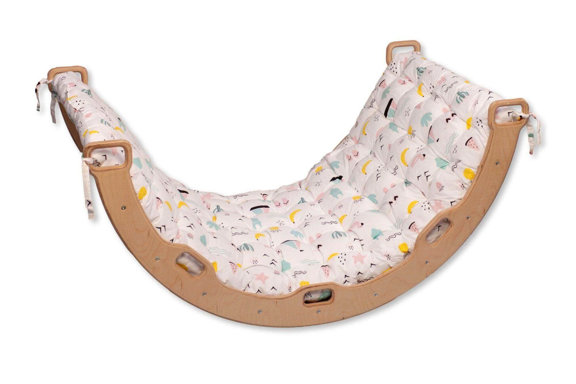 Climbing Arch with Flamingo Pillow | Montessori Play Set-2