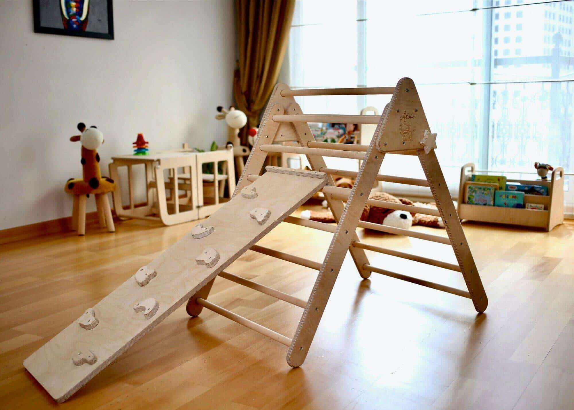 Climbing Triangle and Ramp Set 2-in-1 | Foldable Montessori Play Set-2