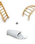 Climbing Triangle - Arch / Rocker - Star Pillow | Foldable Montessori Climbing Set-0