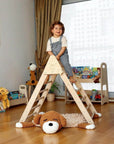 4 Pieces Climbing Set - Climbing Triangle, Arch Rocker, Pillow, and 2in1 Ramp-3