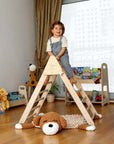 Climbing Triangle with Ramp | Foldable Montessori Climbing Set-0