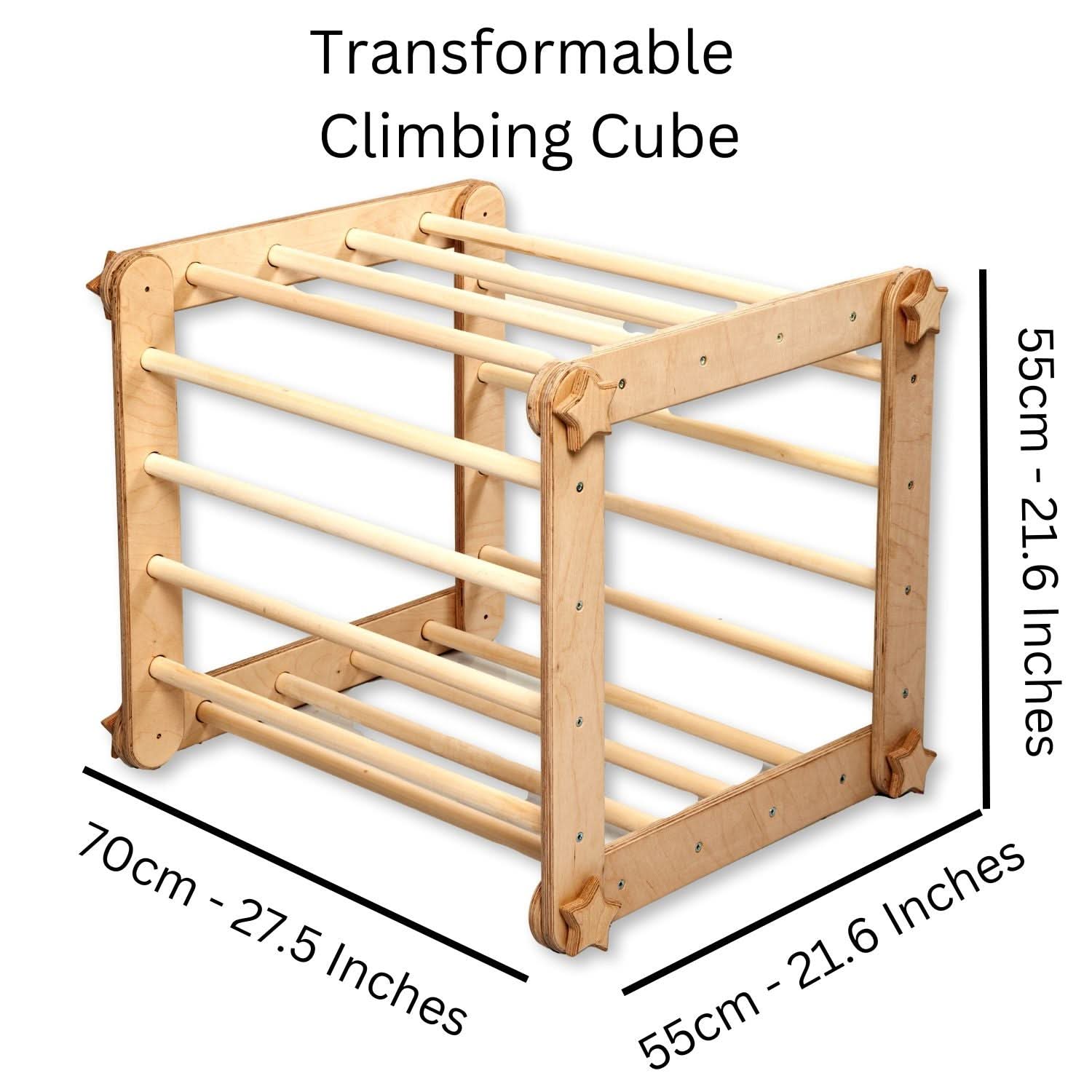 Montessori Climbing Triangle Cube with Reversible Ramp-2