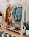 Toddlers Clothing Rack for Independent Dressing