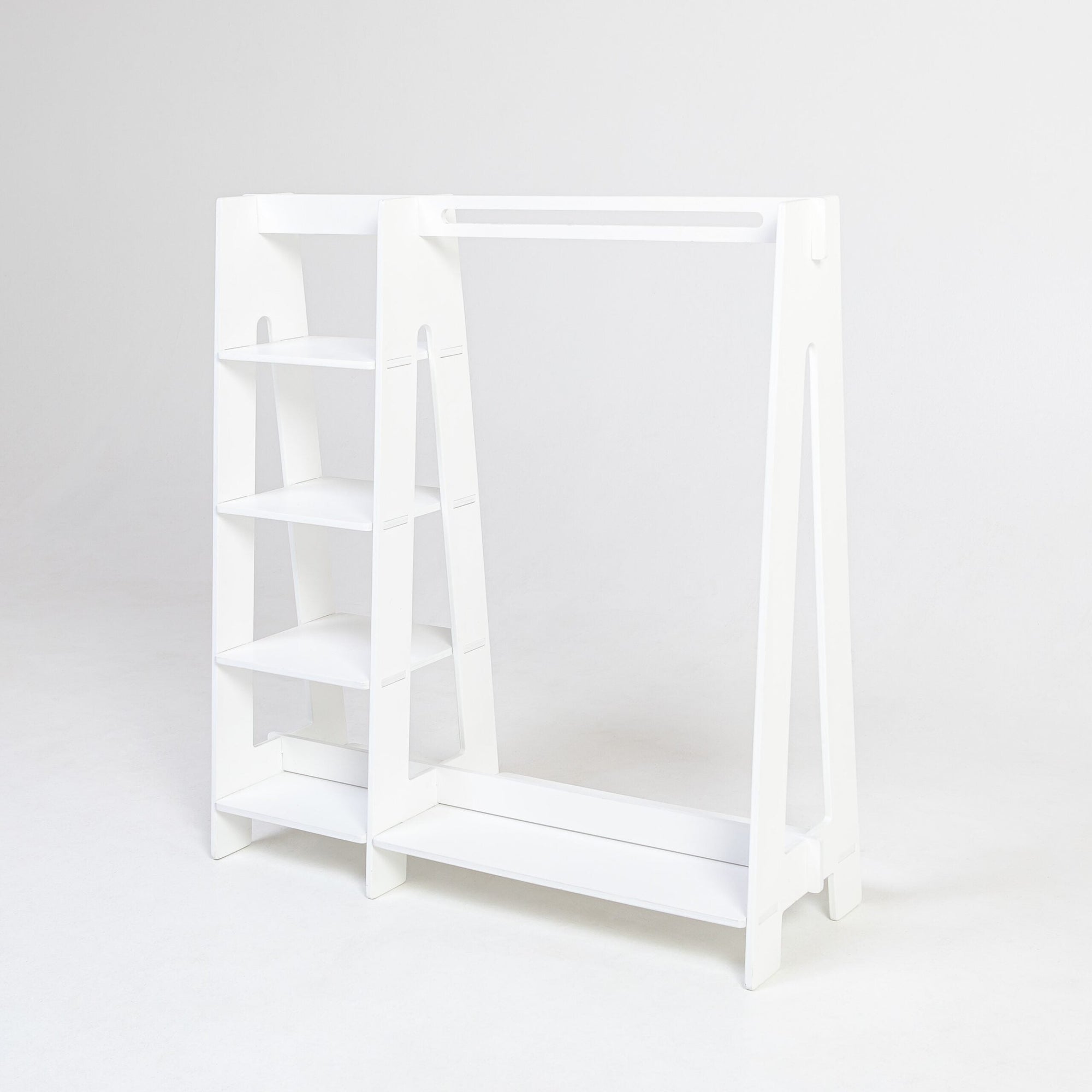 Toddler Clothing Rack with Shelves