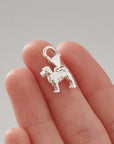 Cockapoo Silver Dog Charm