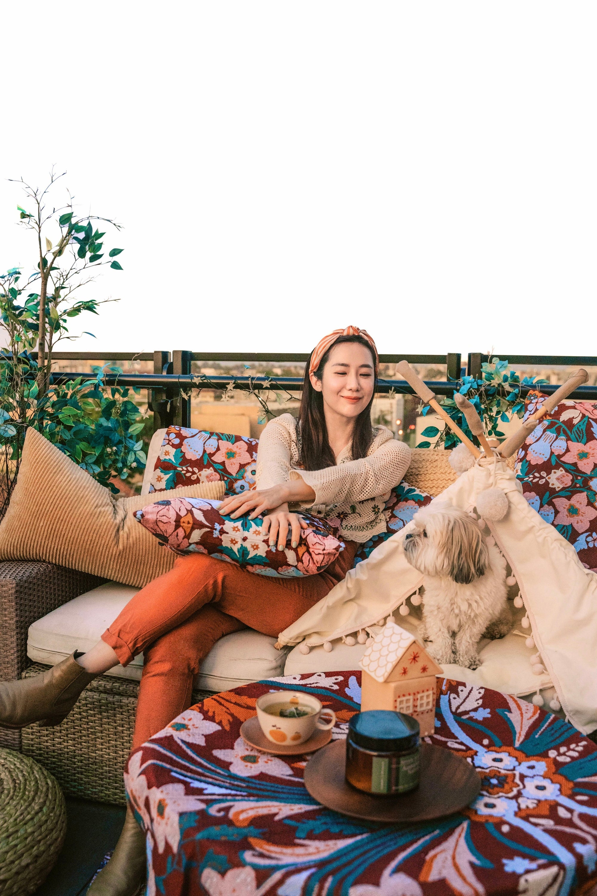 Magical Mystery&#39; Woven Picnic Rug / Throw