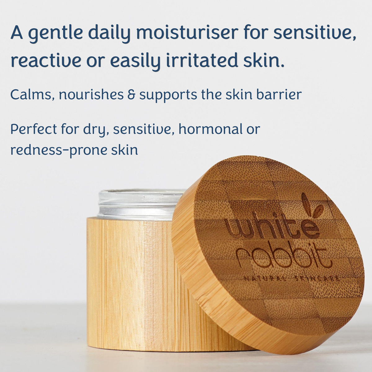 Coconut &amp; Rosehip Calming Cream | Gentle Face Moisturiser for Irritated Skin