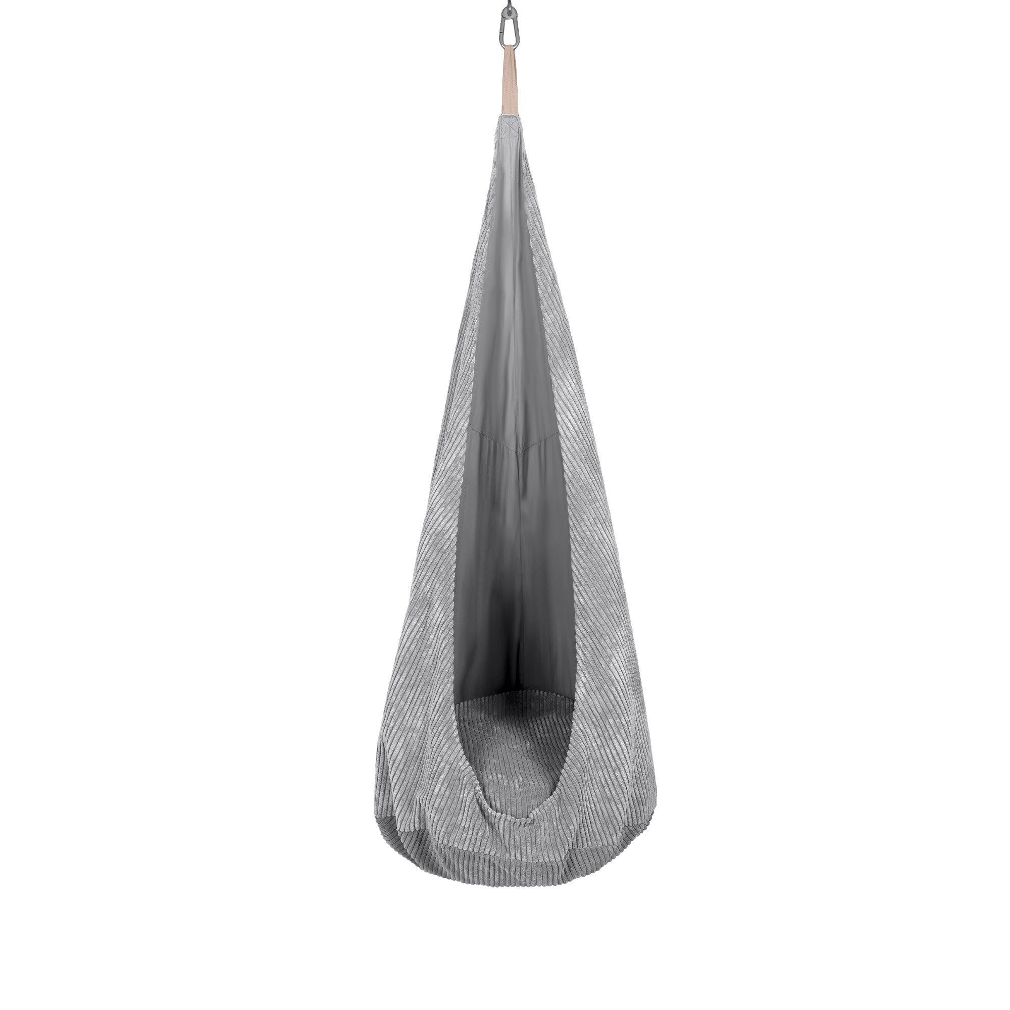 Stylish Grey Indoor Cocoon Swing for Kids