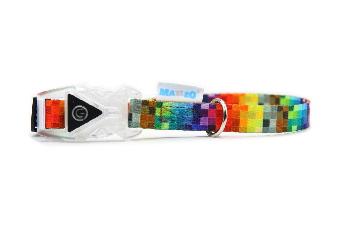 Illuminating LED Pet Collar Pixels