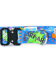 Durable Blue Graffiti Dog Collar with Metal Buckle