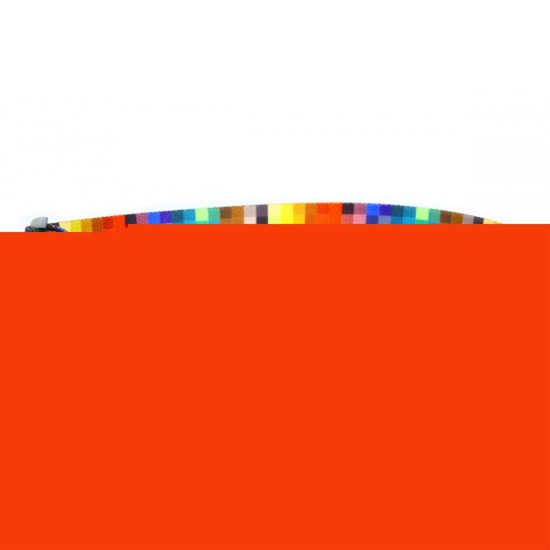 Durable Pet Collar with Metal Buckle Pixels Design