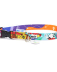Travel Inspired Dog Collar with Plastic Buckle