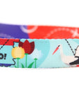 Travel Inspired Dog Collar with Plastic Buckle