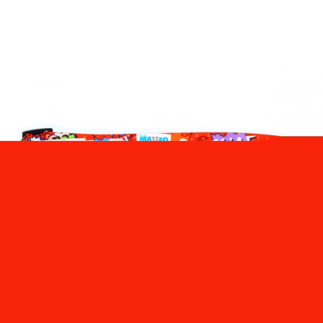 Red Graffiti Light Up Dog Collar