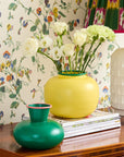 Color Blocking Yellow and Green Vase
