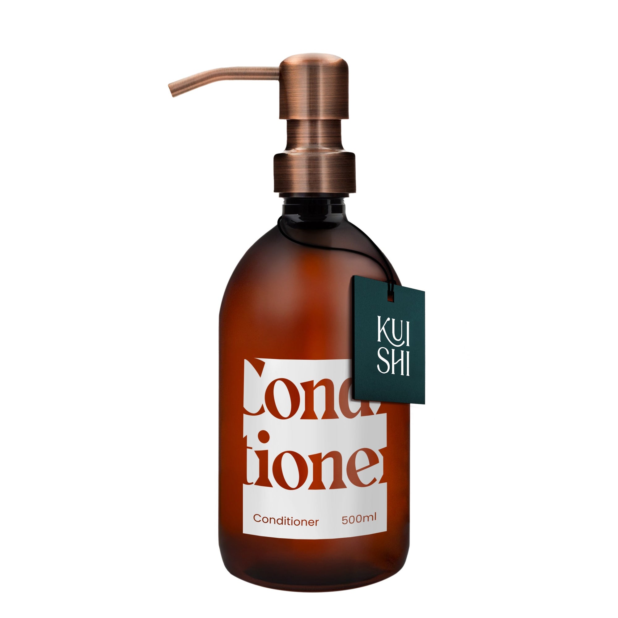 Amber Plastic Refillable Dispenser Bottle 500ml