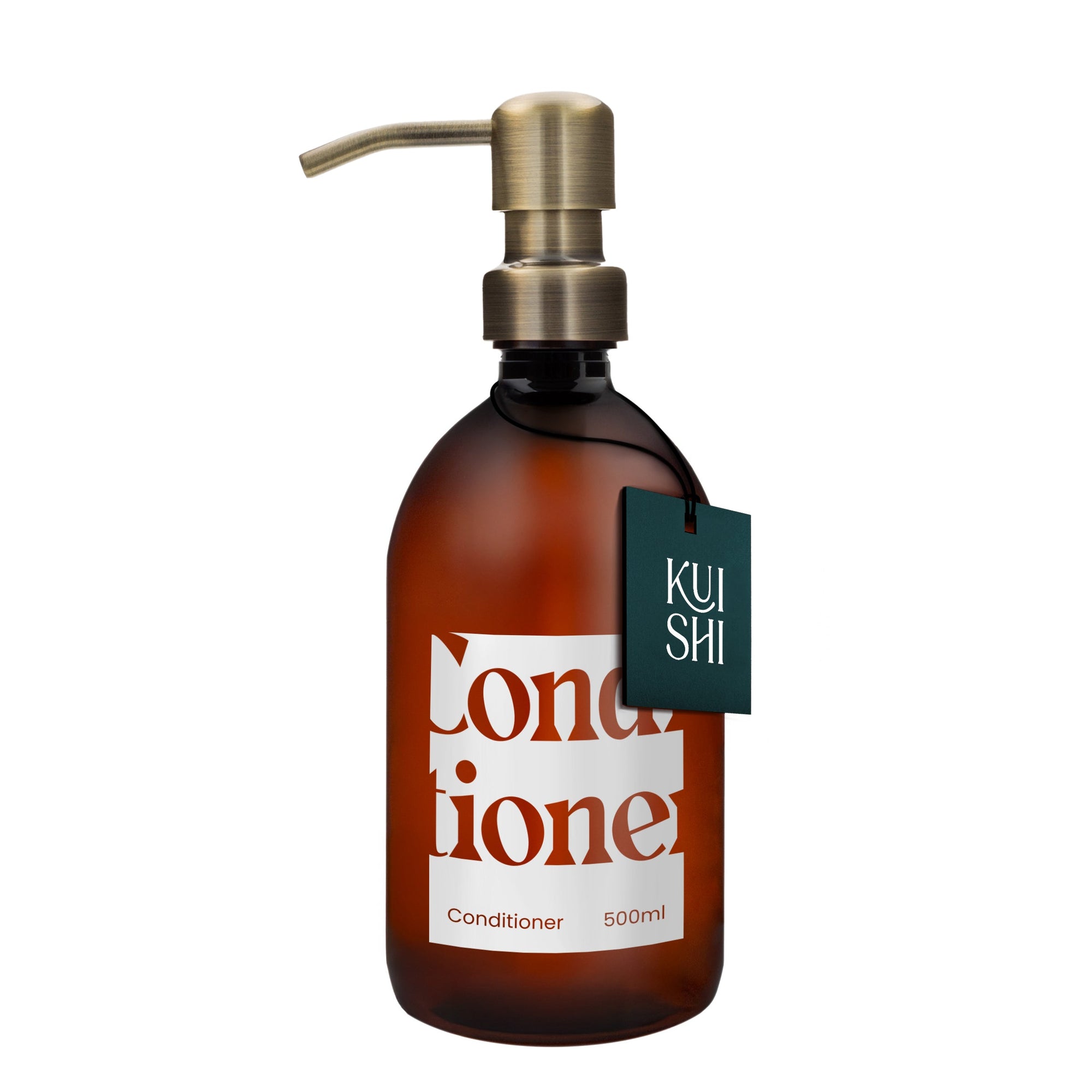 Amber Plastic Refillable Dispenser Bottle 500ml