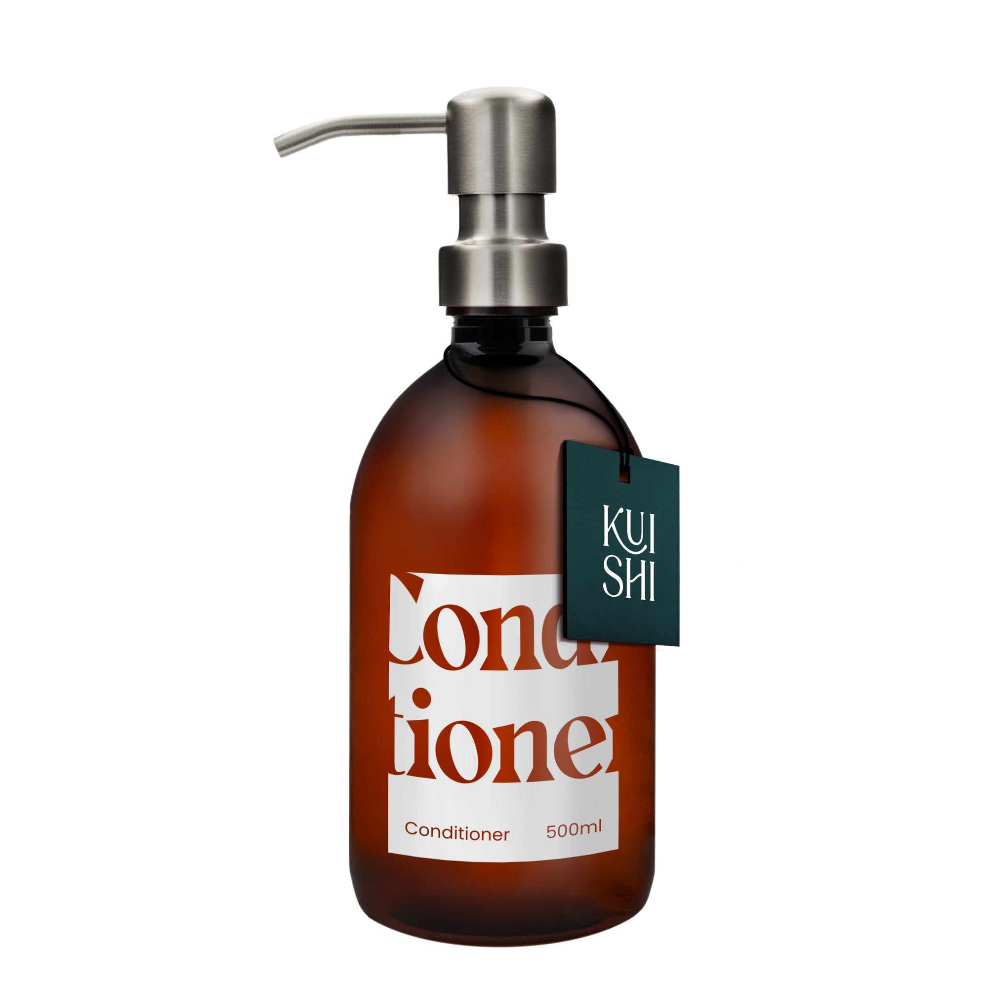 Amber Plastic Refillable Dispenser Bottle 500ml