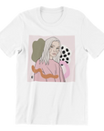 Unisex Organic Cotton T Shirt with Illustrated Design