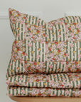 Green Garden Cotton Quilt and Pillow Set