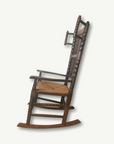Unusual Antique Bobbin Rocking Chair