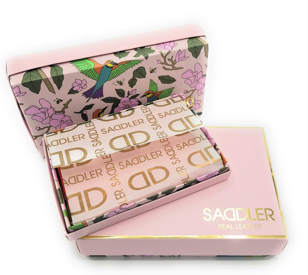SADDLER FREYA Real Leather Designer RFID Purse &amp; Phone Holder with Strap | Gift Boxed