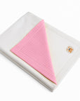 Couverture bio rose papate fille GOTS douce