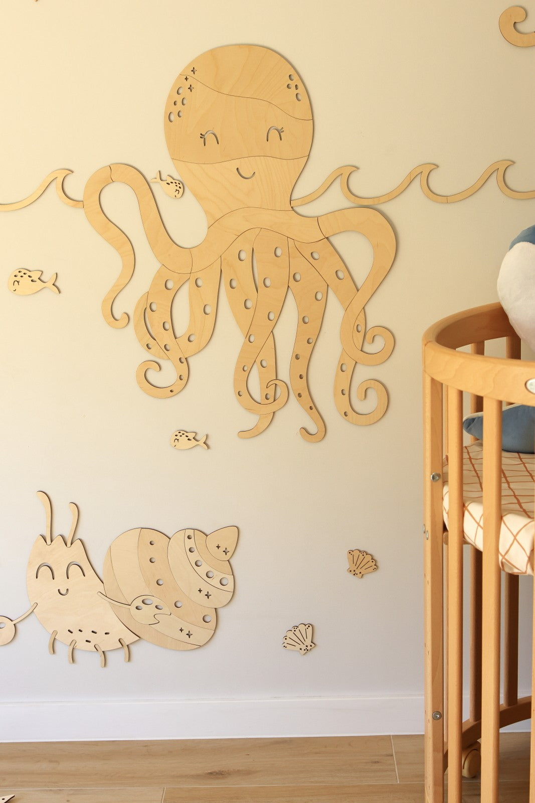 Wooden Wall Decoration - Crab