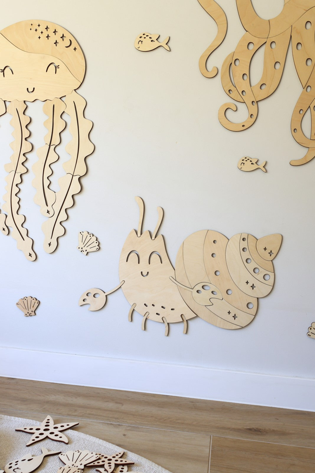 Wooden Wall Decoration - Crab