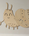 Wooden Wall Decoration - Crab