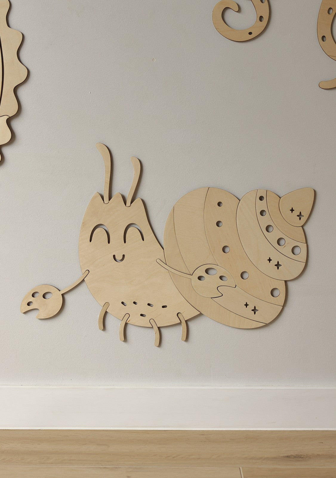 Wooden Wall Decoration - Crab