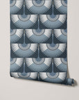 Art Deco Crane Wallpaper