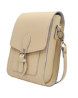 Handmade Leather Festival Phone Bag - Cream