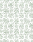Octopus Wallpaper in Soft Muted Colours