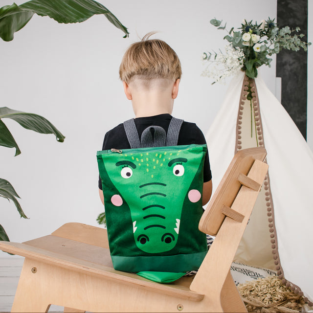 Kids Crocodile Backpack for Ages 2 to 6