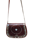 Crossbody Leather Bag Coins