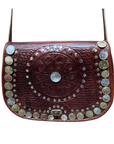 Crossbody Leather Bag Coins