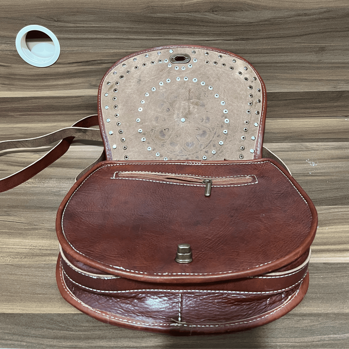Crossbody Leather Bag Coins