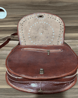 Crossbody Leather Bag Coins