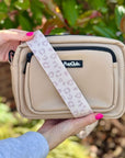 Crossbody Dog Walking Bag - Vegan Leather Tan