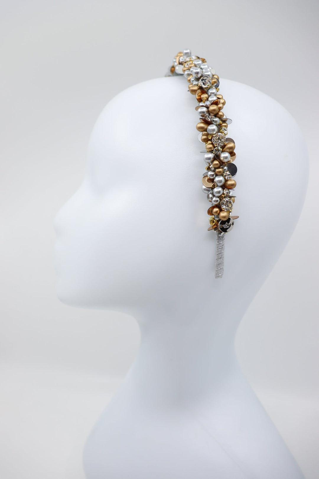 Lena Beaded Thin Headband – Swarovski & Preciosa Embellished by Eva Oherjus at www.brixbailey.com