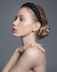 Silk Beaded Headband Hestia