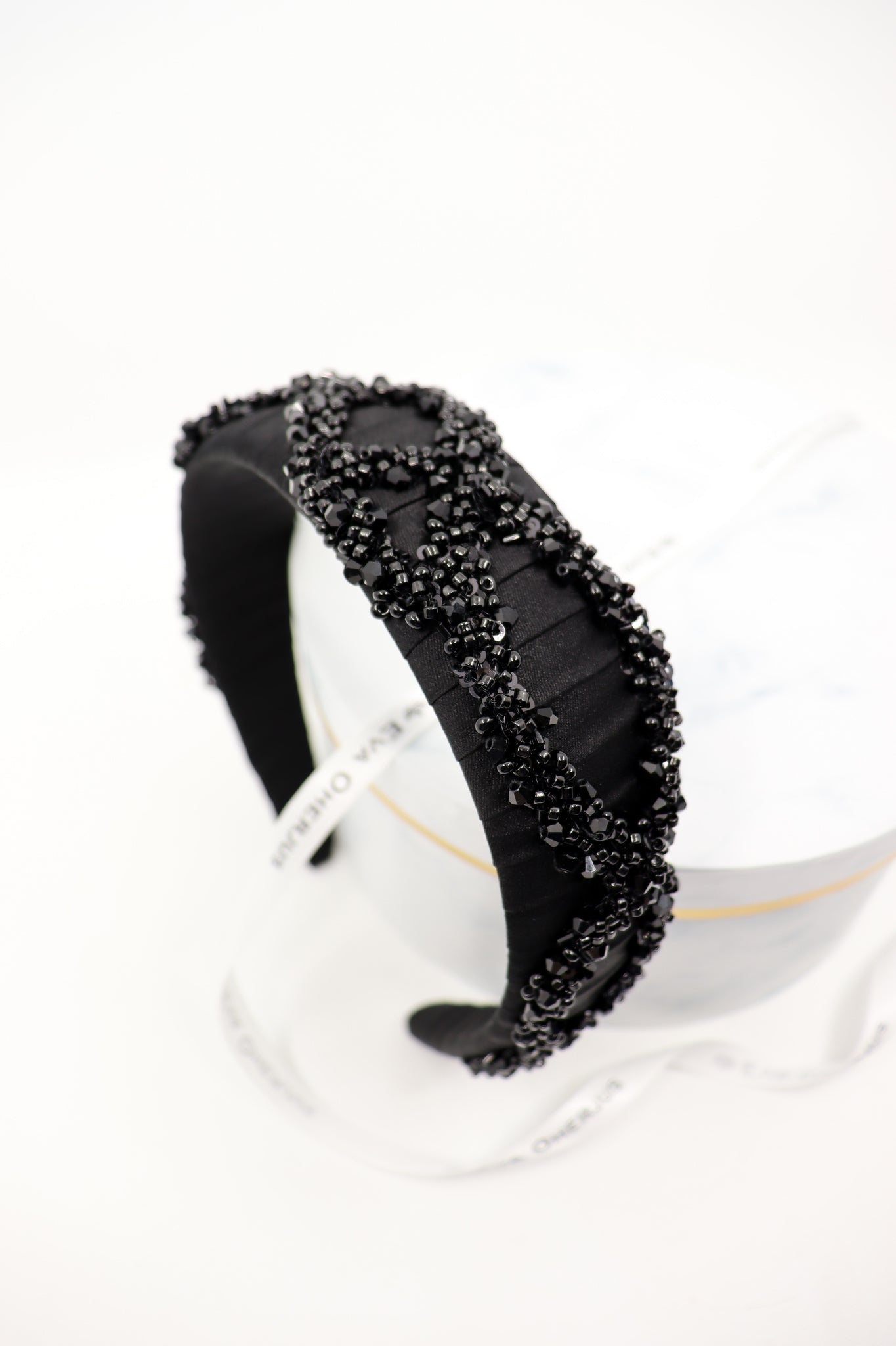 Silk Beaded Headband Hestia