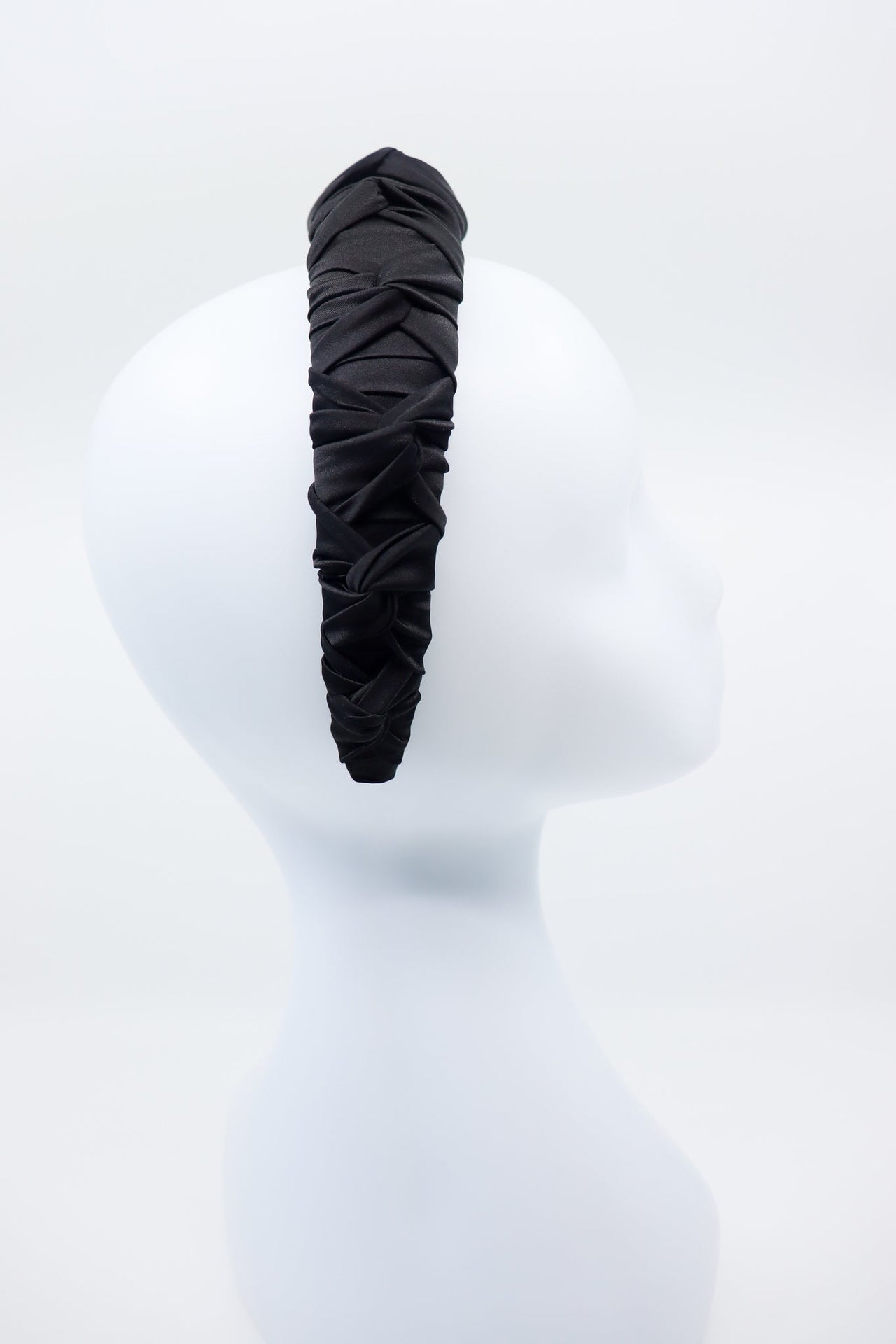 Luxurious Black Mulberry Silk Headband – Lightweight & Knotted by Eva Oherjus at www.brixbailey.com