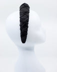 Luxurious Black Mulberry Silk Headband – Lightweight & Knotted by Eva Oherjus at www.brixbailey.com