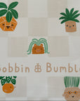 Anti-Roll Wedge Baby Changing Mat - Pot Plants