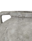 Large Pelike Ceramic Vase in White Finish