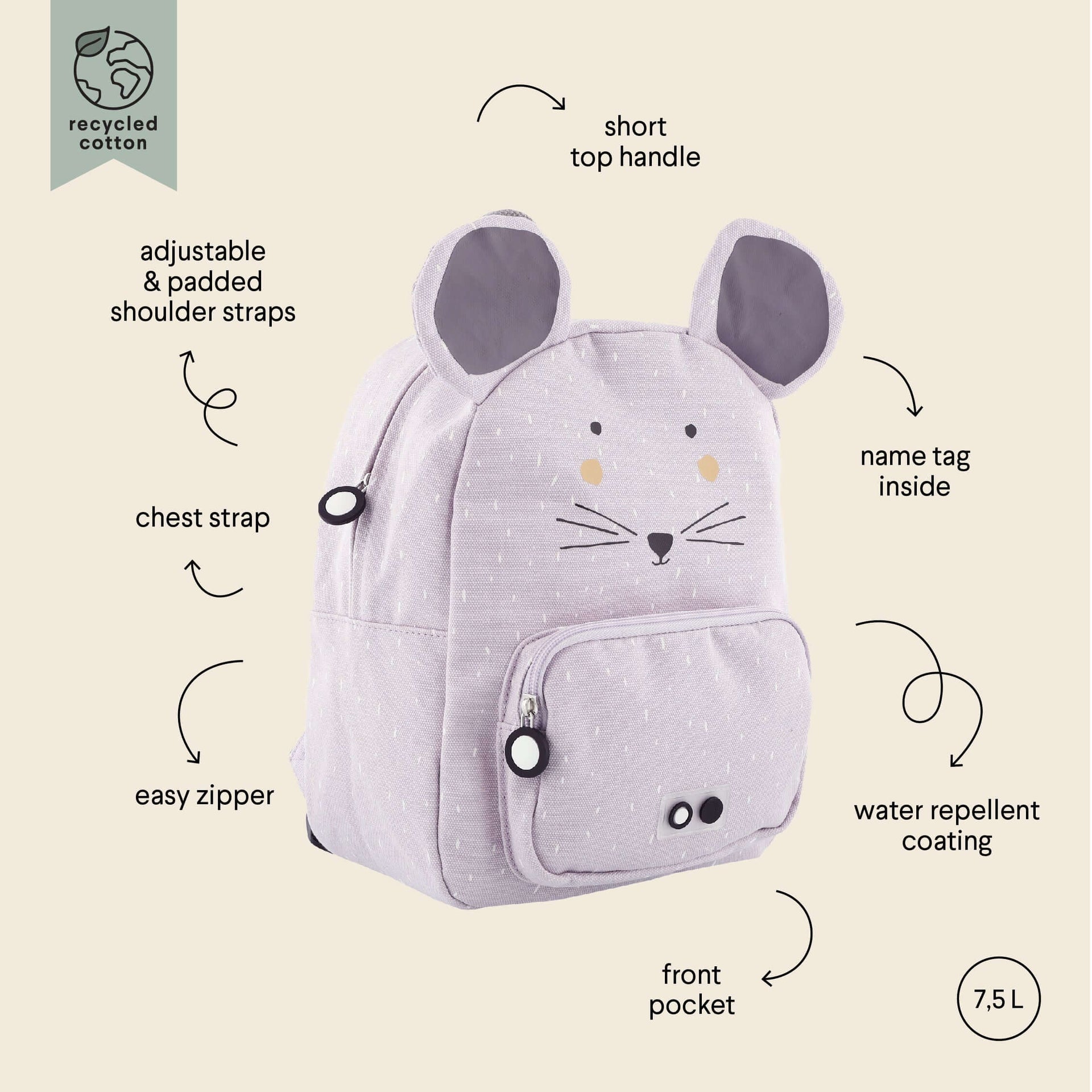 Kids’ Adventure Backpack – Water Repellent &amp; Adjustable Straps by Trixie Baby at brixbailey.com